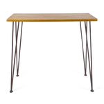 ZUN DENALI INDUSTRIAL WOOD AND METAL BAR TABLE 61327.00