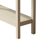 Farmhouse Style Console Table 2 Drawer and Bottom Storage Shelf for Entryway, Rustic Side Table W2557P191364