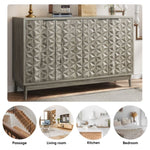 ZUN Modern Style Buffet Cabinet,Sideboard Buffet Cabinet With Storage,Storage Cabinet with 4 W1706P235653