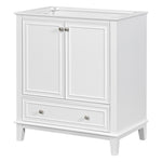 ZUN 30" Bathroom Vanity without Sink, Base Only, Multi-functional Bathroom Cabinet with Doors and WF306250AAK