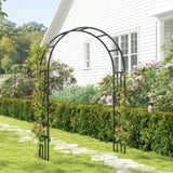 Steel Garden Arch with Gate 76547052