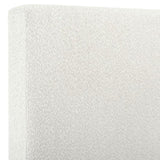 King Size White Boucle Upholstered Platform Bed B108P160257