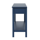 U_Style 60'' Fir Veneer Entryway Table Honeycomb-patterned Fronts,Modern Stylish Console Table N711P230811V