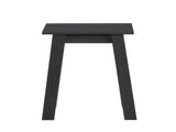 Small Square Wood Side Table, Black Finish 16459902