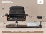 Pedicure Chair No Plumbing, Ergonomic Portable Pedicure Station Unit for Nail Teach, 360 Rotation 85911305