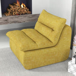 ZUN Lazy Floor ,Modern Armless Floor Lounge Chair, Comfy Accent Bean Bag Couch, Single Corner Chair W487P235449