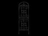 4 Pack Metal Garden Trellis 86.7" x 19.7" Rustproof Trellis for Climbing Plants Outdoor Flower W1586P268071
