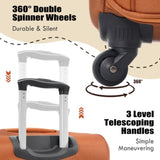 Softside Luggage Expandable 3 Piece Set Suitcase Upright Spinner Softshell Lightweight Luggage N732P198614G