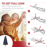 7ft Prelit Artificial Christmas Tree 38873045