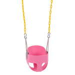 ZUN LALAHO EVA+ Iron Swing + Hanging basket swing combination Pink Baby Swing 40465256