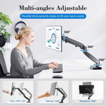 ZUN The monitor arm is adjustable for desktop mount and fits 15-27 inch monitors with weight capacities 98670794