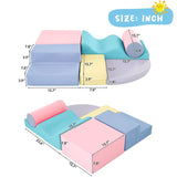 Soft Climb and Crawl Foam Playset 6 in 1, Soft Play Equipment Climb and Crawl Playground for TX307728AAH