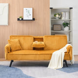 Minimalist style, straight-line corduroy sofa suitable for sitting and lying in the living room and W1658P251973