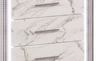 Desire Chest Marble-Patterned Drawers with LED Side Panels and Metallic Trim for Spacious, Stylish G150109087