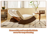 Comfortable Glider Rocking Chair, High-Quality Upholstery Glider Chair, Solid Wood Frame, Perfect 23770023
