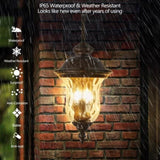 Vintage Outdoor Lantern, Weatherproof Exterior Sconce Light with Clear Glass Shade, Waterproof W1340P209947