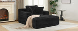 Full- compressed Chaise Lounge Sofa Bed 48.8" Upholstered Sofa Couch with Removable Pillows, Modern N719P288545B