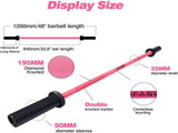 Color Barbell Bar Plates 4Ft Solid Iron Fitness Weightlifting 32707088