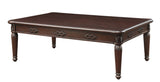 ZUN Espresso Coffee Table with Turned Legs B062P209064