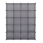 ZUN 20 Cube Organizer Stackable Plastic Cube Storage Shelves Design Multifunctional Modular Closet 89154546