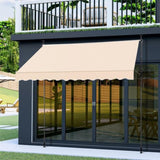 118.1"D x 47.2"W x"H Retractable Awning Khaki 55353871
