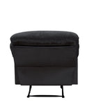 Black Recliner with Pillow Top Arm B062P215434