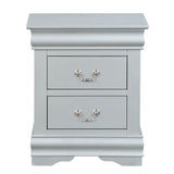 Platinum 2-drawer Nightstand B062P181325