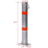 Parking bollard,pole barrier with lock ,car parking protection posts,home garage street decor W46542543