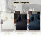 Oversized 41.73" Sofa Chair, Modern Upholstered Armchair with 1 Toss Pillow, Modular Sectional Sofa W3163P269202