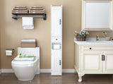 Bathroom Storage Cabinet,67.51" Tall Narrow Freestanding Cabinet Storage Tower with 2 Door for Small 97270717