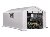 8x10 FT Storage Shed with 2 Roll-up Windows, Heavy Duty Bike Tent 38004674