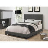 Charcoal Full Bed with Nailhead Trim B062P153533
