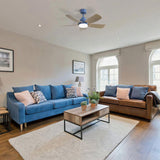 42 Inch Ceiling Fans with LED Light 22W and Remote Control 5 ABS Fan Blades for Bedroom, Living W934P242549