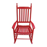 Wooden porch rocker chair Rose Red W49528617