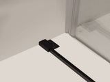55-59"W x 72"H Frameless Double Sliding Shower Door, 304 Stainless Steel in Matte Black 5/16" W2758P385693