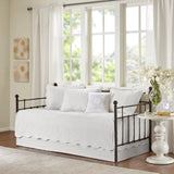 6 Piece Reversible Scalloped Edge Daybed Cover Set White Daybed B03597508