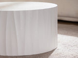 Nesting Coffee Table Set of 2 Round Wooden Coffee Tables Circle Modern Table for Living Room Bedroom W3081P315304