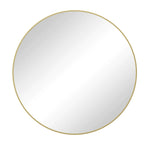 ZUN Wall Mirror 36 Inch Gold Circular Mirror Metal Framed Mirror Round Vanity Mirror Dressing Mirror, W1435127089