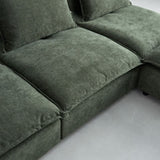 Modern Upholstered Chair Leisure Sofa Lounge Chair Removable Pillow - Armless Accent Chair for W1765P190107