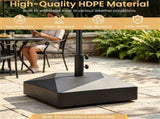 Fillable Patio Base with 4 Rolling Wheels & Locks, Heavy Duty Water Sand Weighted HDPE 39048884
