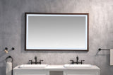 Bathroom led mirror is multi-functional and each function is controlled by a smart touch button. W2152130269