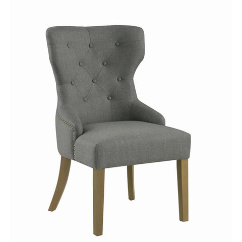 ZUN Grey and Rustic Smoke Tufted Dining Chair B062P153716