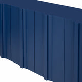 U_STYLE Sophisticated 4-Door Sideboard Adorned with Intricate Linear Accents and Luxurious N711P247438V