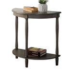 ZUN Traditional Design 1pc Side Table Storage Bottom Shelf Antique Gray Color Home Living Room Furniture B011P214983