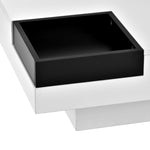 ZUN ON-TREND Modern Minimalist Design 31.5*31.5in Square Coffee Table with Detachable Tray and Plug-in WF298613AAK