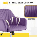 Accent chair Modern home office leisure chair with adjustable velvet height and adjustable casters W1521P189971