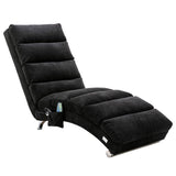 COOLMORE Linen Chaise Lounge Indoor Chair, Modern Long Lounger for Office or Living Room W39539627
