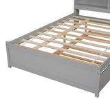 Full Bed with Trundle,Bookcase,Grey W50446123