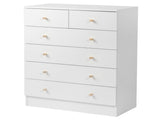 Modern Simple 6-Drawer Dresser White 92555143