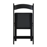 Upholstered folding chair, space saving,,easy to carry, 4PCS,Black cushion/Black shelf,Dining room W495P193665